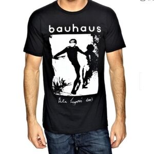Bauhaus Bela Lugosis Dead Slim Fit Retro Gothic Rock Band T-Shirt Size XL EUC